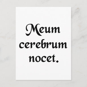 My brain hurts. postcard