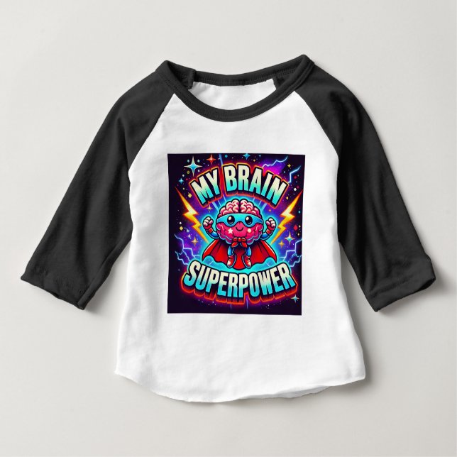 My Brain is Superpower✨ Toddler T-Shirt (Front)