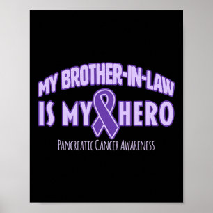 My Brother-in-law is my Hero Pancreatic Cancer Awa Poster