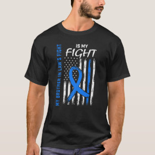 My Brother In Laws Fight Flag Diabetes Awareness M T-Shirt