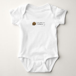 my brother is a cockapoo - more dog breeds in shop baby bodysuit