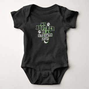 My Brother Is A German Shorthaired Pointer Funny Baby Bodysuit