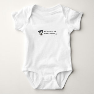 my brother is a miniature schnauzer baby bodysuit