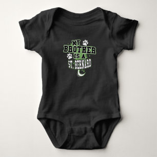 My Brother Is A St. Bernard Funny Baby Bodysuit