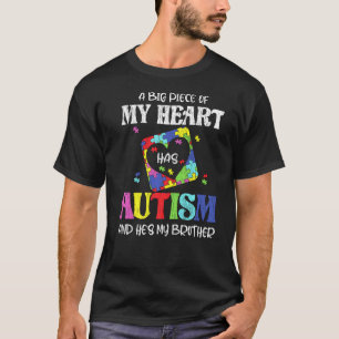 My Brother Is Awesome Sister Autistic Kids Autism  T-Shirt