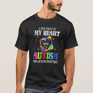My Brother Is Awesome Sister Autistic Kids Autism T-Shirt