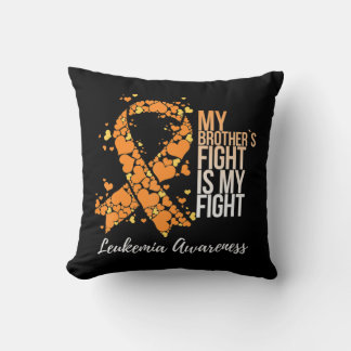 My Brother’s Fight Is My Fight Leukaemia Awareness Cushion