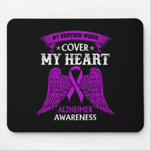 My Brother Wings Cover My Heart Heimerheimer Aware Mouse Pad