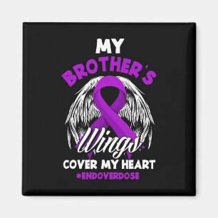 My Brother's Wings Cover My Heart End Overdose 1 Magnet