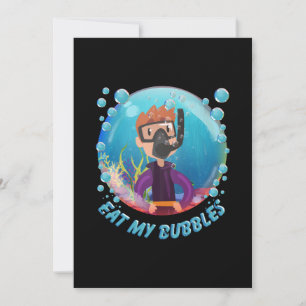 my Bubbles Diver Invitation