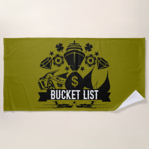 My Bucket List Beach Towel