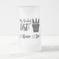 My Bucket List Frosted Glass Mug