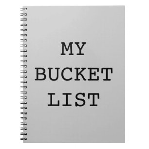 My Bucket List Notebook