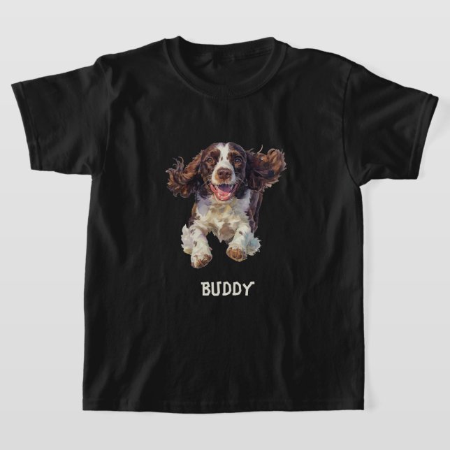 My Buddy (Spaniel Version)  T-Shirt (Laydown)
