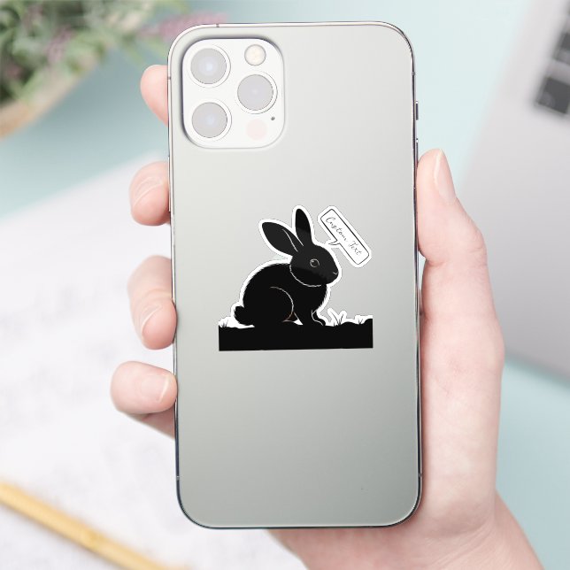 My Bunny's Say: Personalised Rabbit Silhouette  (Phone)