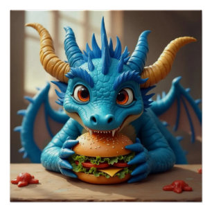 My Burger! Dragon Tea Time Poster