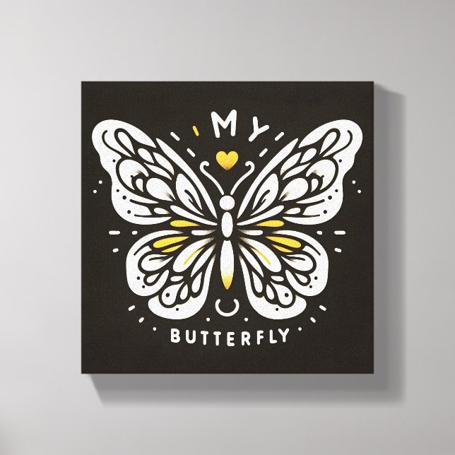 My Butterfly Canvas Wall Art (Front)
