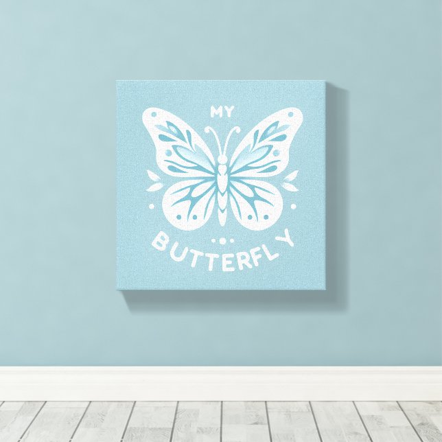 My Butterfly Canvas Wall Art (Insitu(Wood Floor))