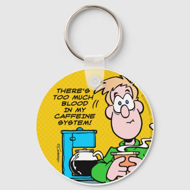 My Caffeine System Key Ring (Front)