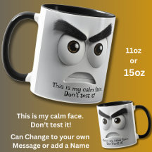 My Calm Face! Add Name Message, Expressive Face