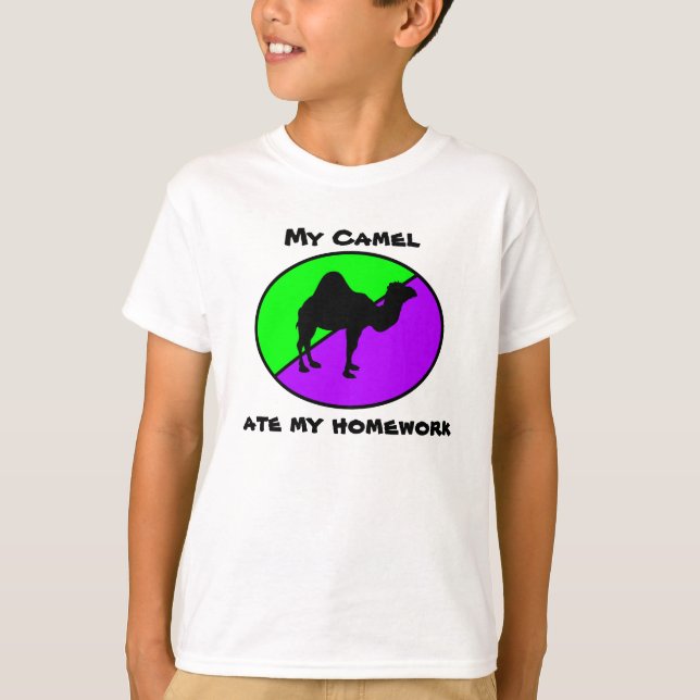 My Camel ate my homework T-Shirt (Front)