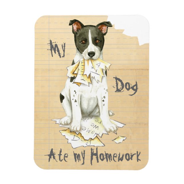 My Canaan Dog Ate My Homework Magnet (Vertical)
