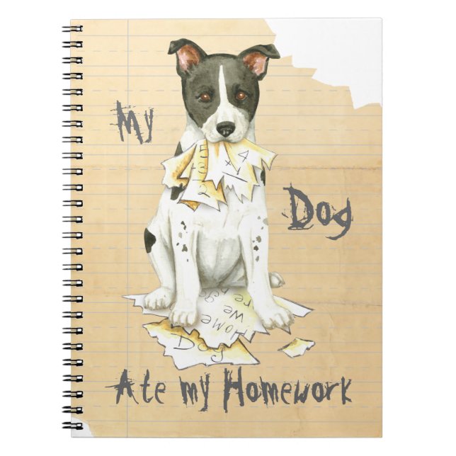 My Canaan Dog Ate My Homework Notebook (Front)