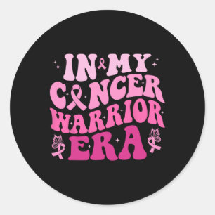 My Cancer Warrior Era Breast Cancer Awareness Wome Classic Round Sticker
