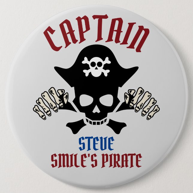 My Captain | International Talk Like a Pirate day  6 Cm Round Badge (Front)
