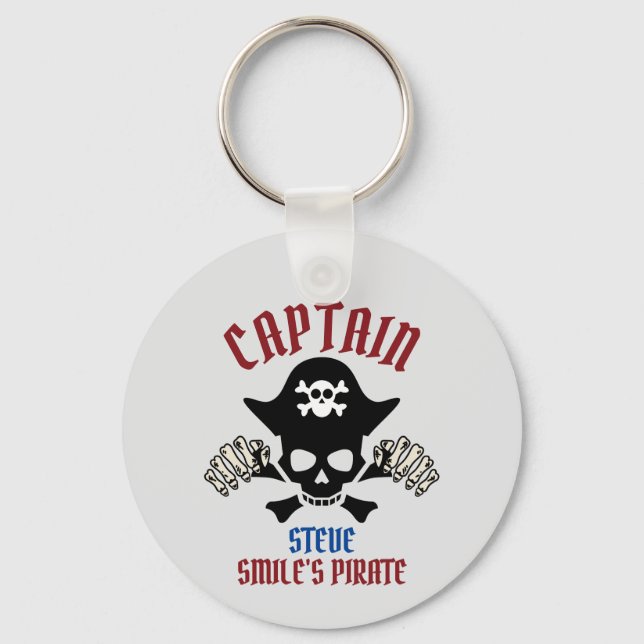 My Captain | International Talk Like a Pirate day  Key Ring (Front)
