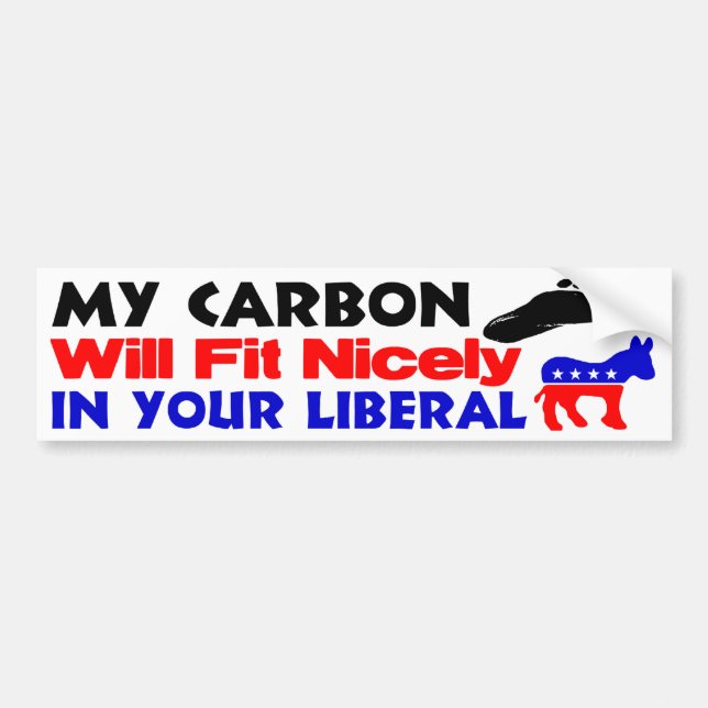 My Carbon Footprint Bumper Sticker (Front)