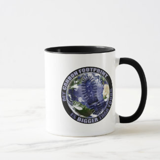 My carbon footprint is bigger than yours! mug