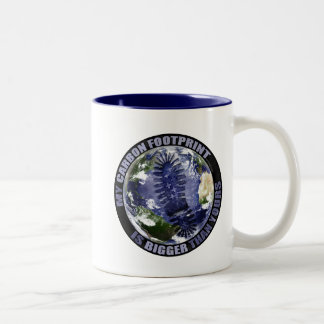 My carbon footprint is bigger than yours! mug