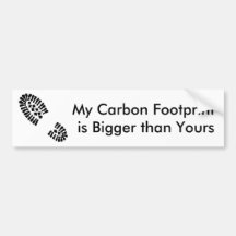 My Carbon Footprintis Bigger than Yours