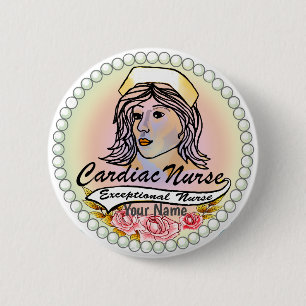 My Cardiac Nurse 6 Cm Round Badge