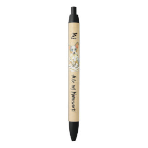 My Cardigan Welsh Corgi Ate my Homework Black Ink Pen