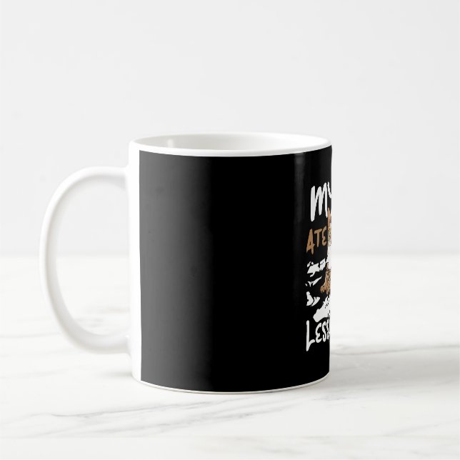 My Cat Ate My Lesson Plans, funny cats quote Coffee Mug (Left)