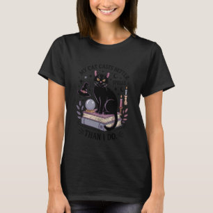 My Cat Casts Spells Funny Witchy Cat for Mystic Ca T-Shirt