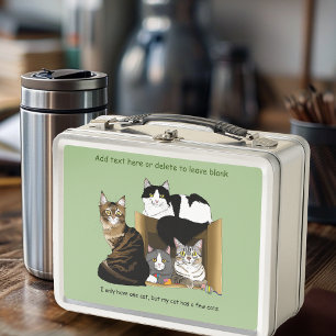 My Cat has Cats Metal Lunch Box
