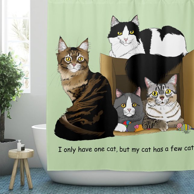 My cat has Cats Shower Curtain (Creator Uploaded)
