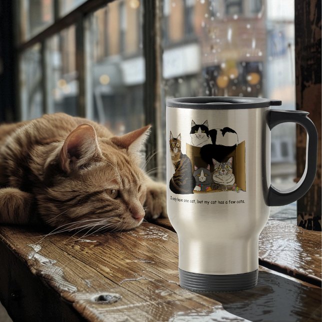 My Cat has Cats Travel Mug (Creator Uploaded)