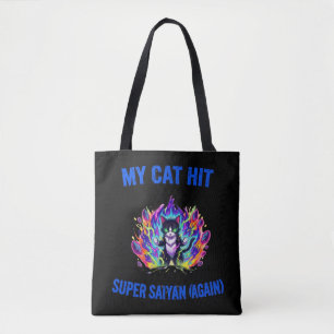 My Cat Hit Super Saiyan (Again) Tote Bag