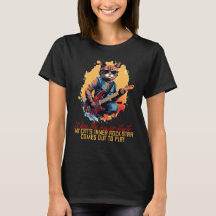 My Cat inner Rocker comes out with Guitar and Sung T-Shirt