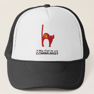 My Cat is a COMMUNIST great gift ideas politic Trucker Hat