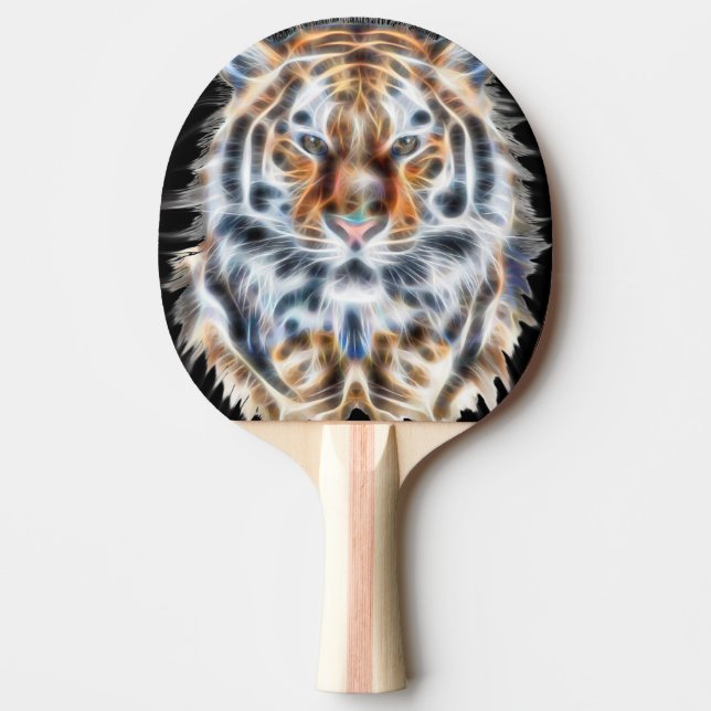 My Cat is Acting Up Tiger Bold Energy Ping Pong Paddle (Front)