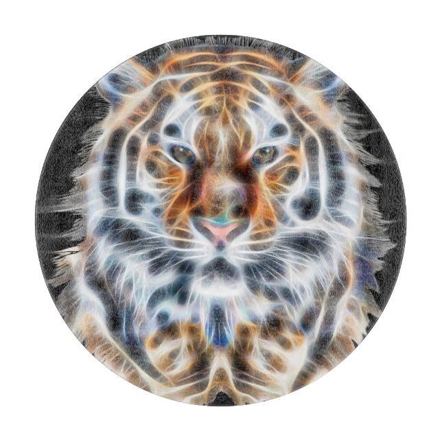 My Cat is Acting Up Wild Tiger Energy Cutting Board (Front)