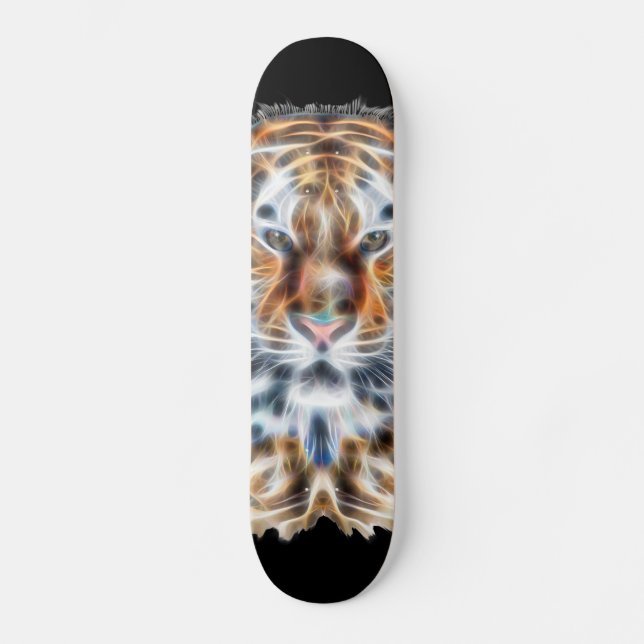 My Cat is Acting Up Wild Tiger Energy Skateboard (Front)