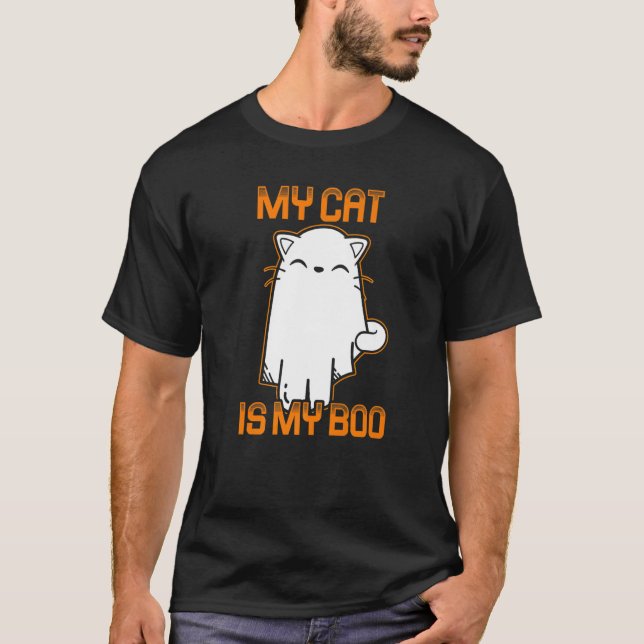 My Cat Is My Boo  Halloween Cat  4 T-Shirt (Front)
