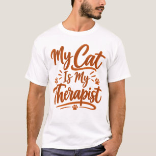 My Cat Is My Therapist Funny Cat T-Shirt