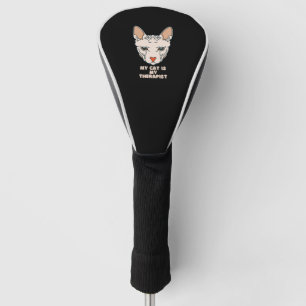 My Cat Is My Therapist Golf Head Cover